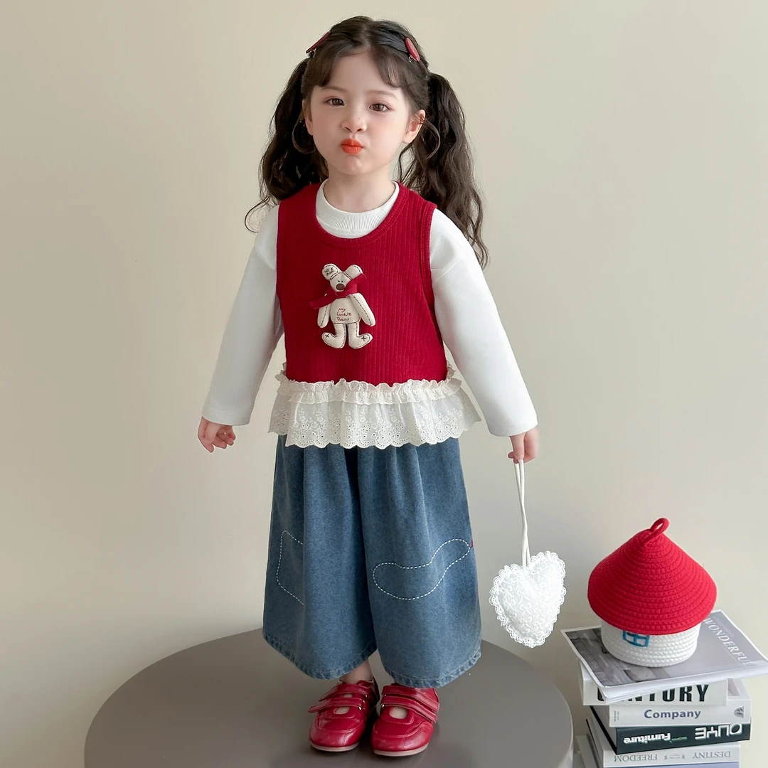 女童超好看套装2025新款春秋款洋气时髦韩系儿童女宝宝秋装两件套
