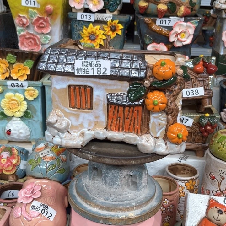 紫砂花盆粗陶材质多多肉花盆182