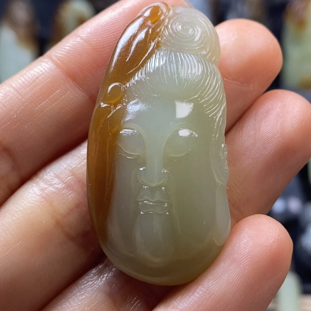 和田玉未镶嵌挂件