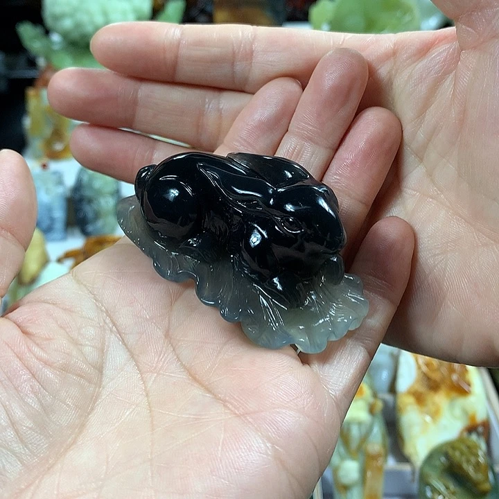 蛇纹石玉手把件未镶嵌?****?