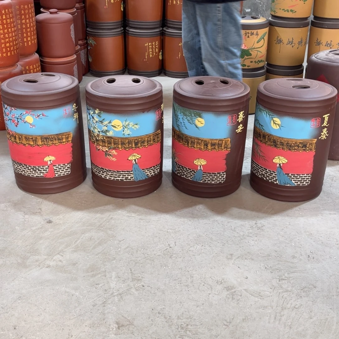 茶叶罐紫砂春夏秋冬