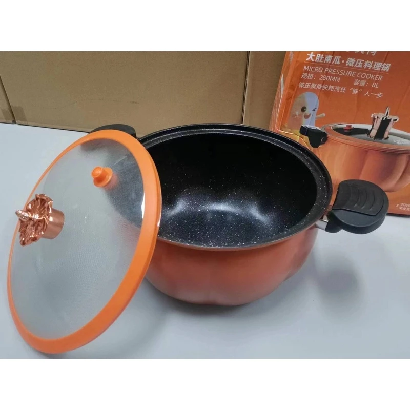 家用高级微压锅压力锅家用料理锅多功能焖煮炒蒸锅高压锅汤锅
