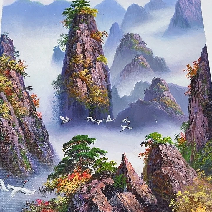 油画恭喜嘻嘻仔仔细细