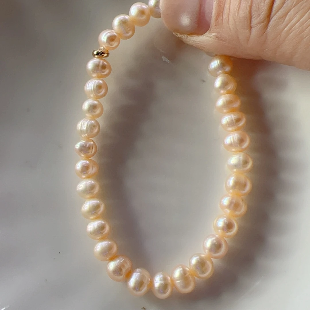 手绳淡水珍珠合金140
