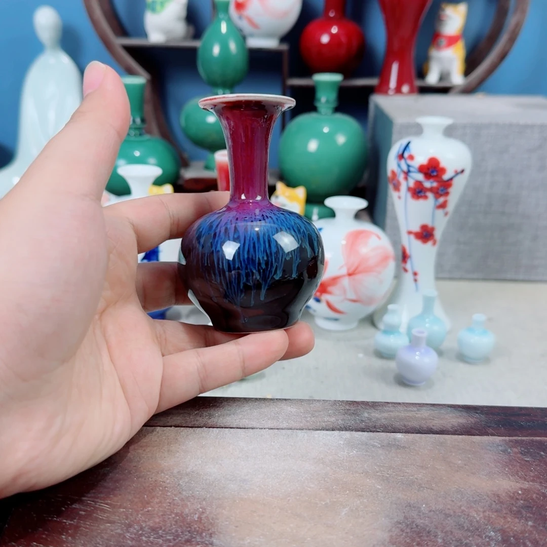 陶瓷手工小花器摆件