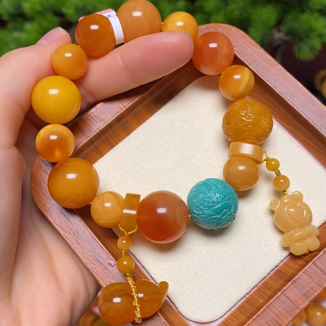 【闪购商品】未镶嵌蜜蜡手链手串