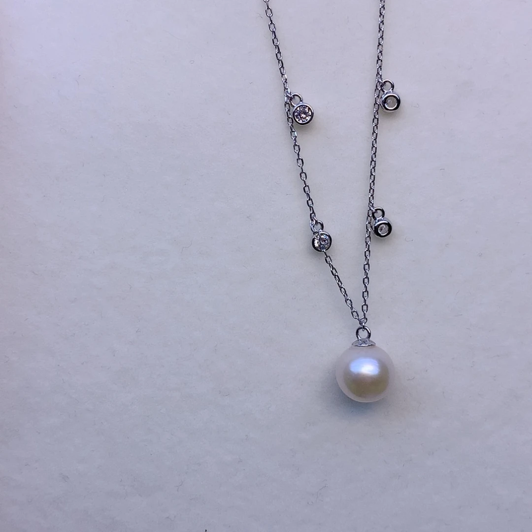 【闪购商品】颈饰银S925镶嵌淡水珍珠