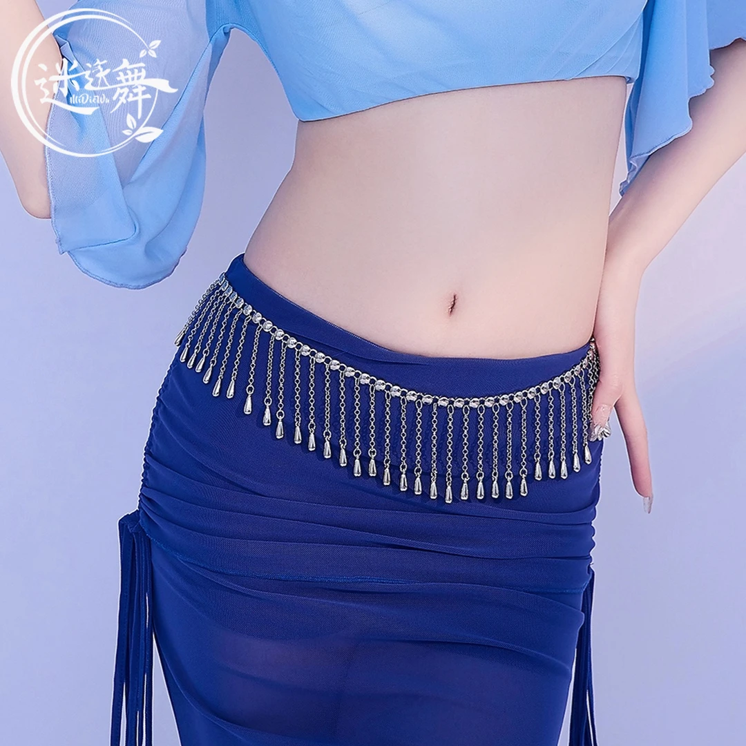 迷迭舞2025新款肚皮舞腰链金属流苏腰链链子舞蹈表演配饰腰带腰连