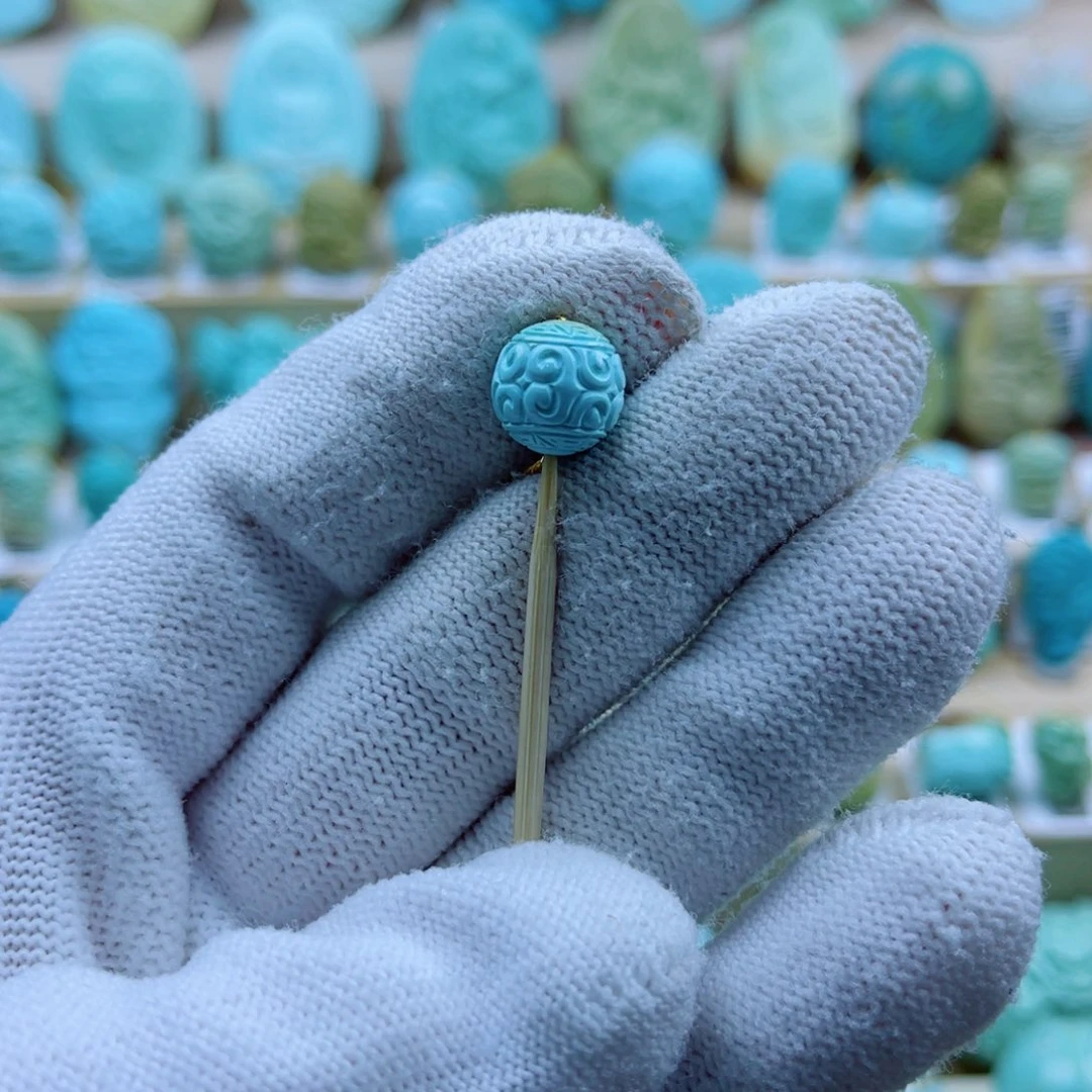 绿松石未镶嵌配饰10+mm