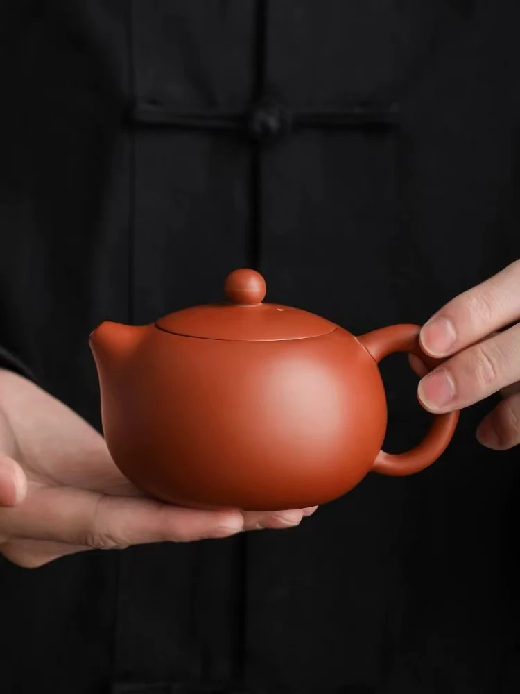 原矿朱泥紫砂西施壶功夫泡茶壶半手工入门级高档茶具家用防烫单壶