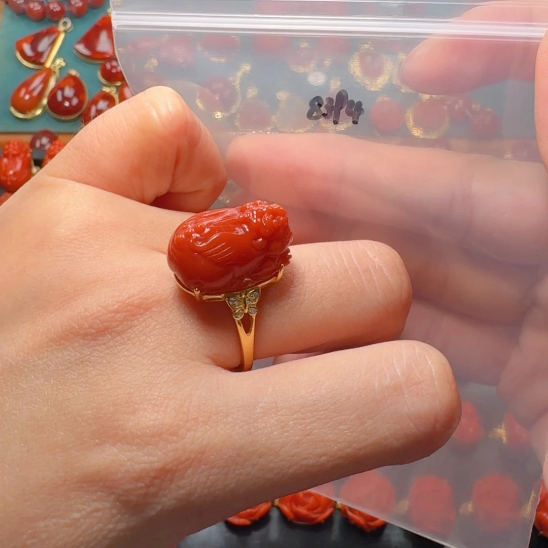 南红玛瑙南红银S925镶嵌