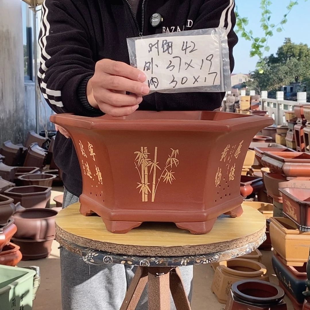 紫砂花盆紫砂花盆