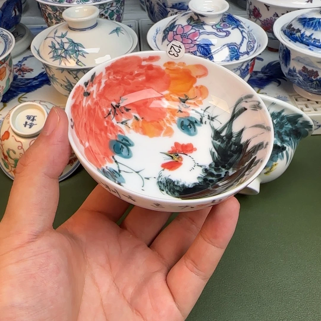 陶彦祖纯手工手绘茶具123