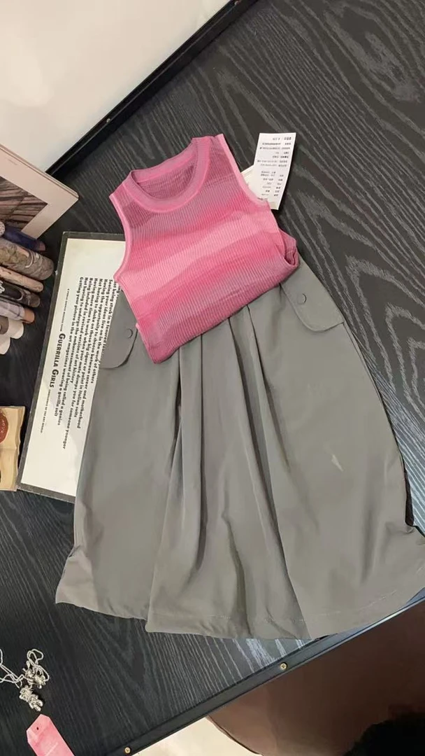 505438  韩版女童休闲舒适时尚洋气日常百搭套装
