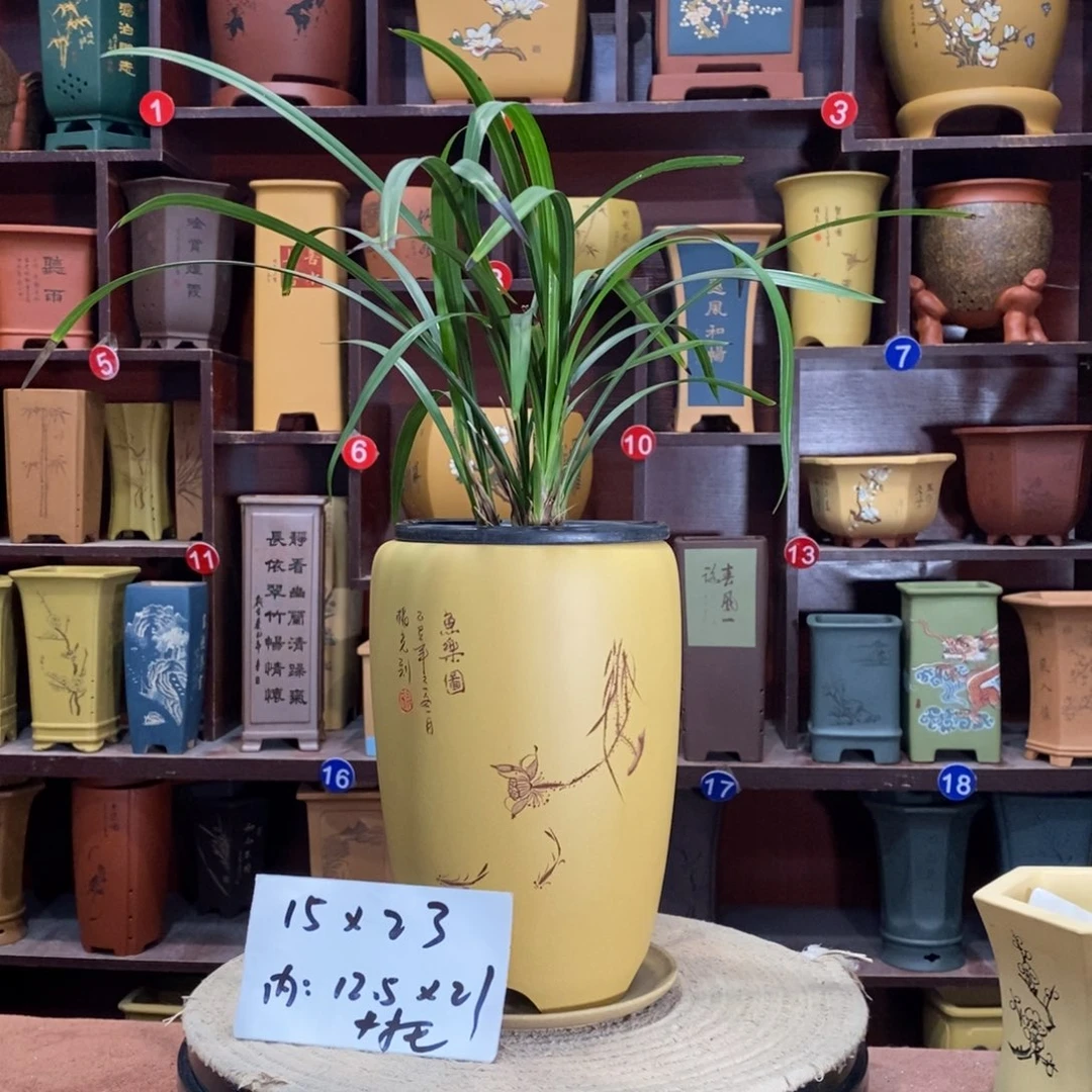 紫砂艺术紫砂花盆
