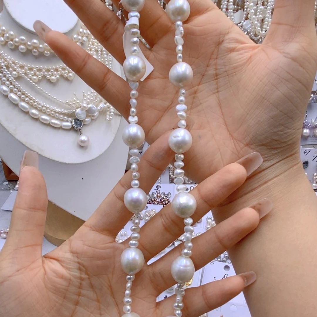 银S925镶嵌淡水珍珠胸饰