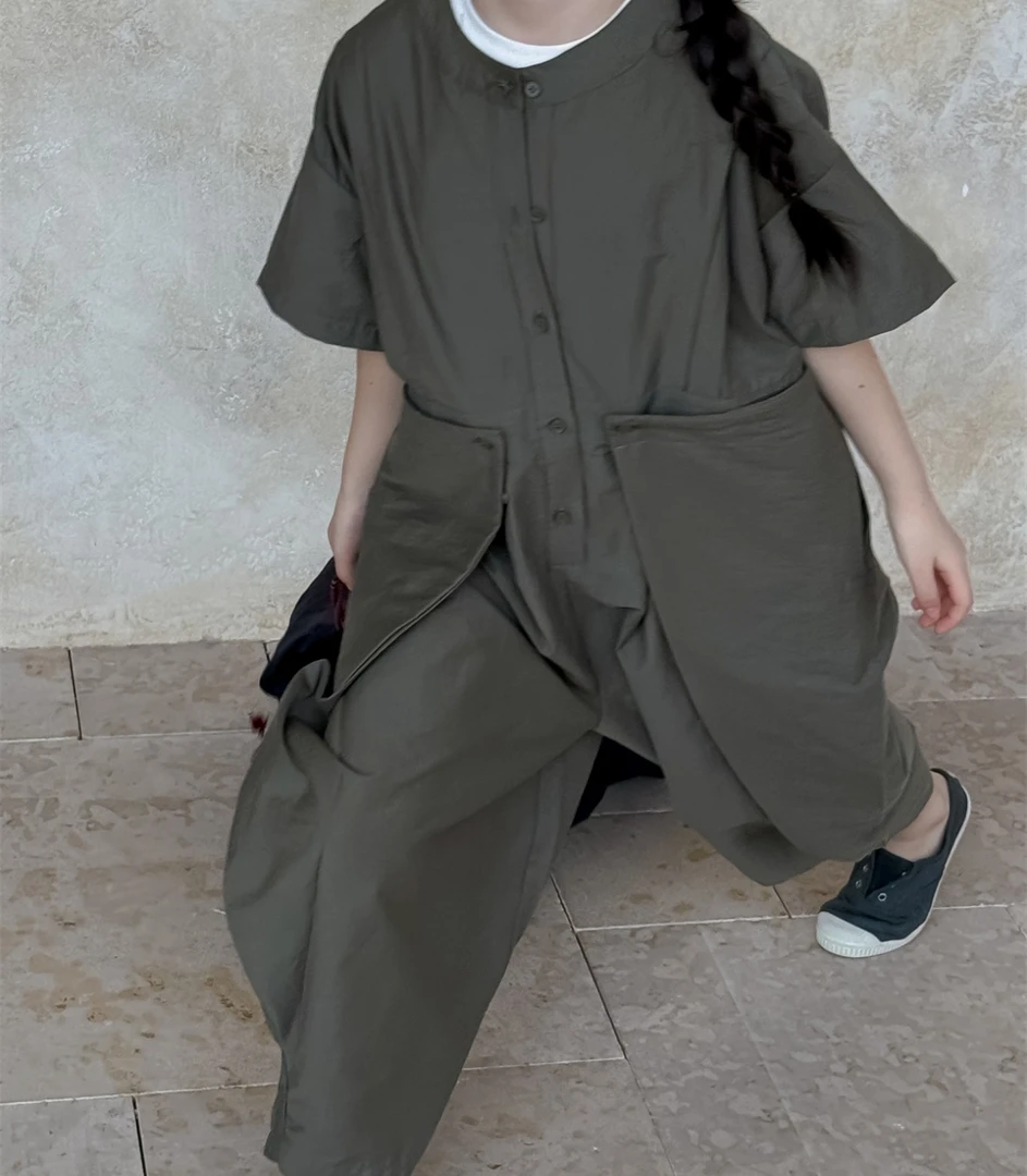 朵朵～男女春夏背带裤连体裤