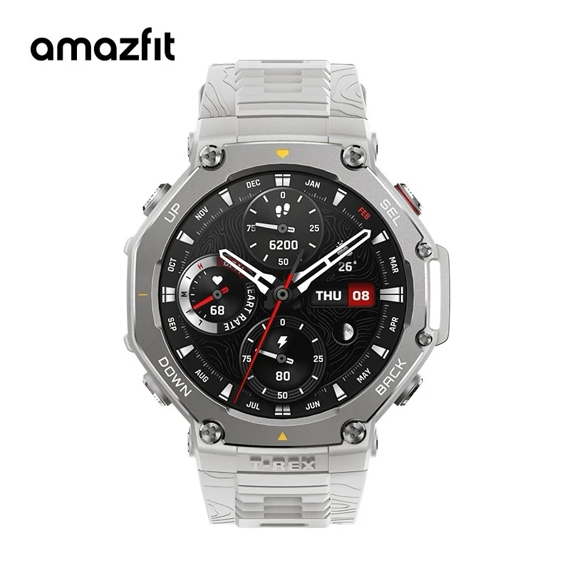 AMAZFIT华米T-Rex3云雾灰智能GPS定位户外运动中长跑游泳手表