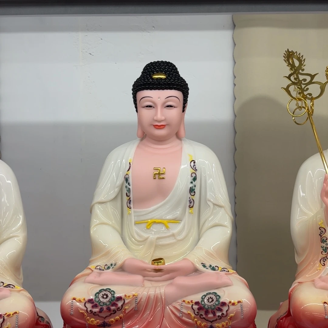 树脂制品关****事红衣19寸佛祖