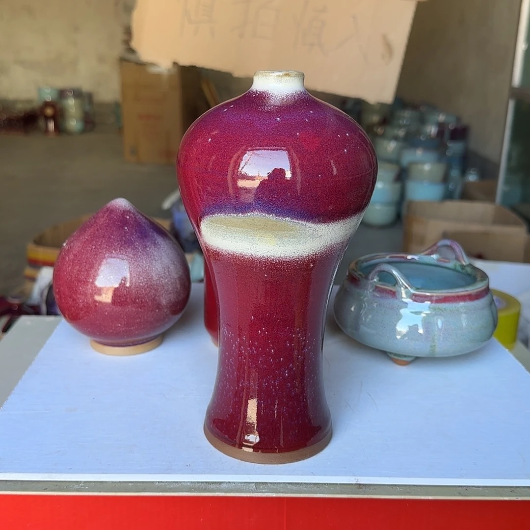 陶摆件郑家钧瓷摆件微瑕