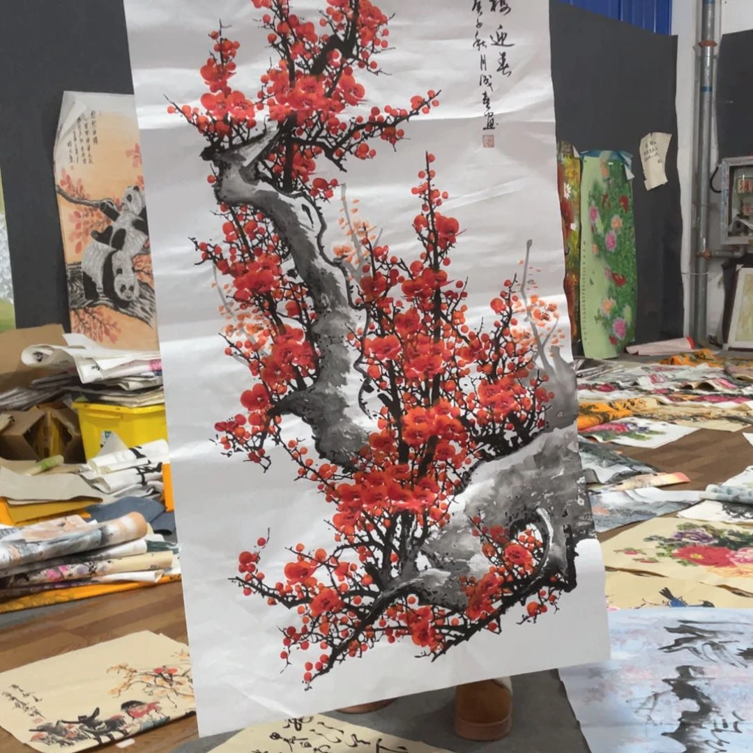 国画国画作者画心一张