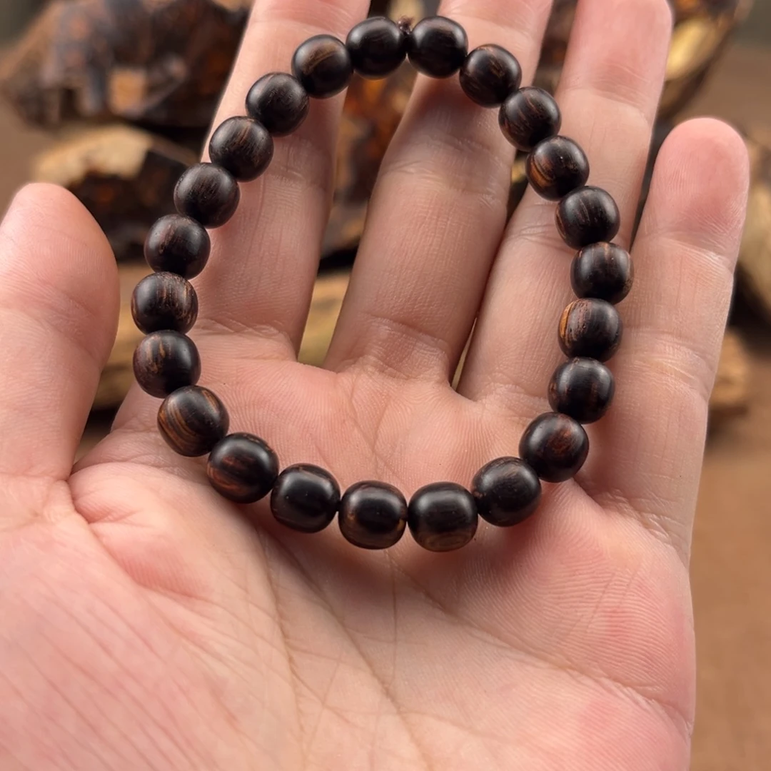 黄花梨/降香黄檀龙肝香0.8✖️0.8老型珠单圈