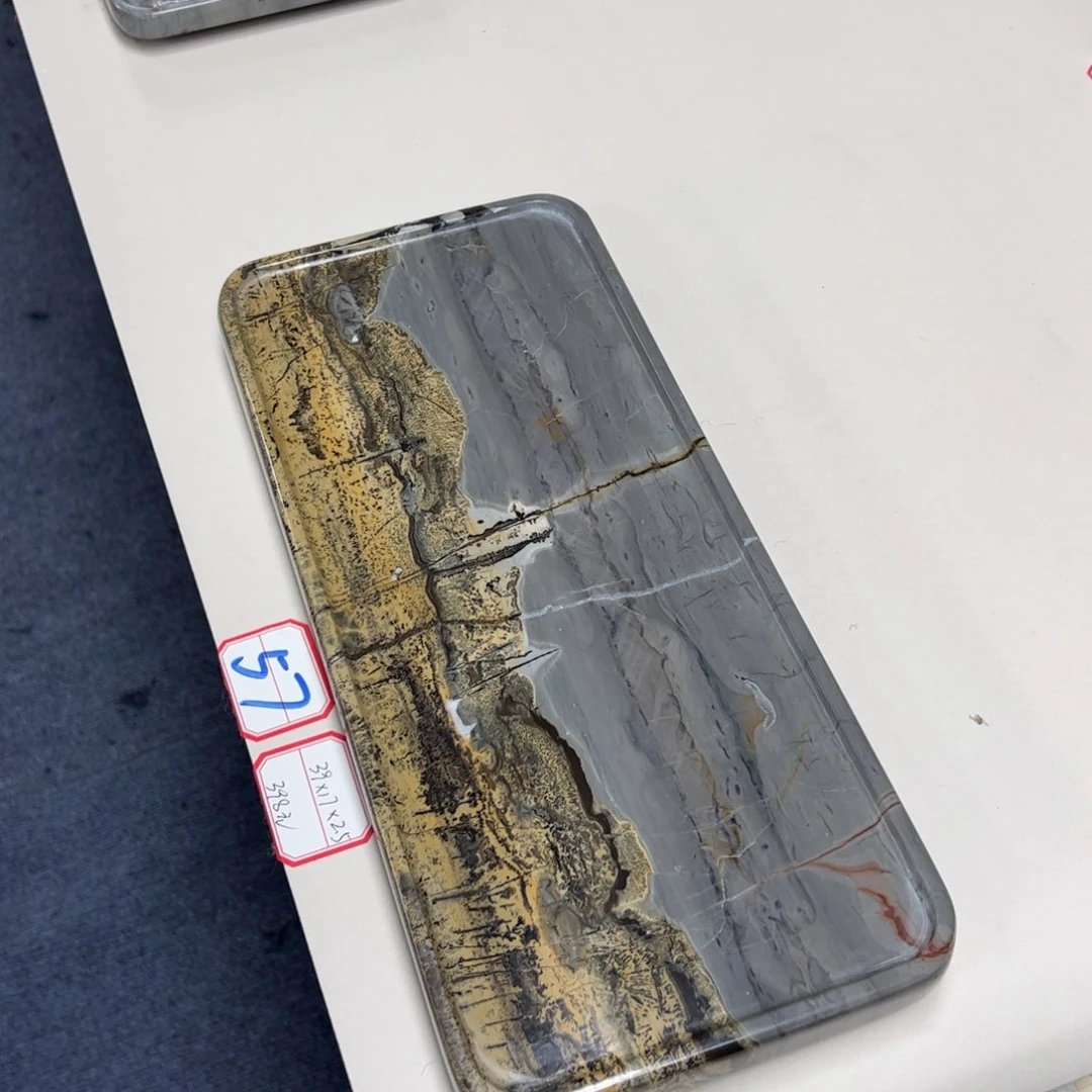 广西石天然国画石干泡台