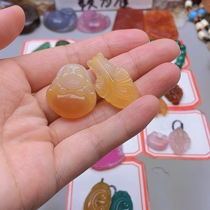 【闪购商品】未镶嵌玛瑙/玉髓珠宝半成品木*