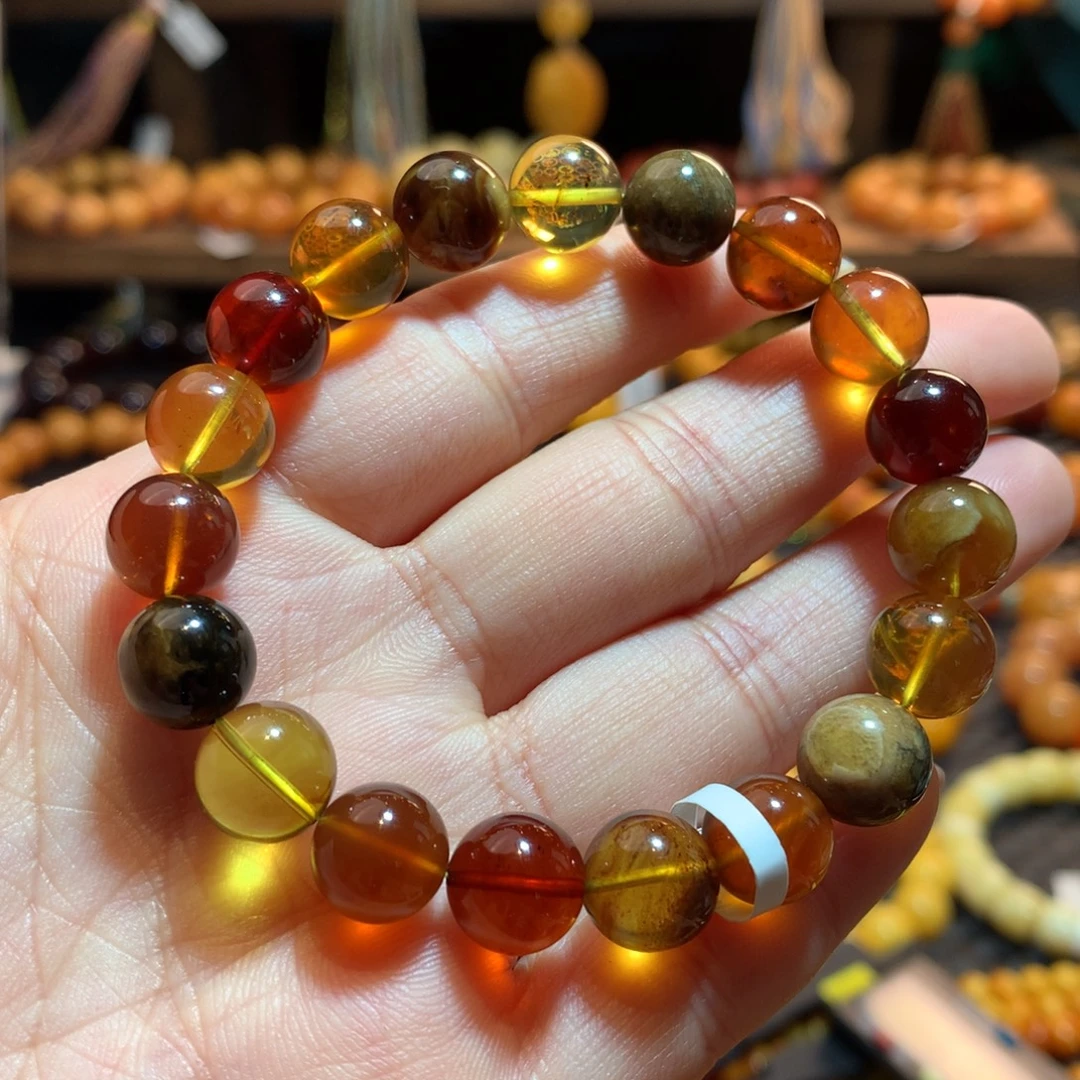 蜜蜡未镶嵌手串蜜蜡手串