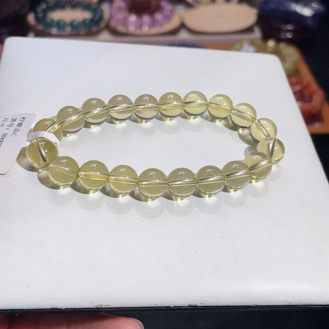 手链未镶嵌水晶柠檬晶9.8mm