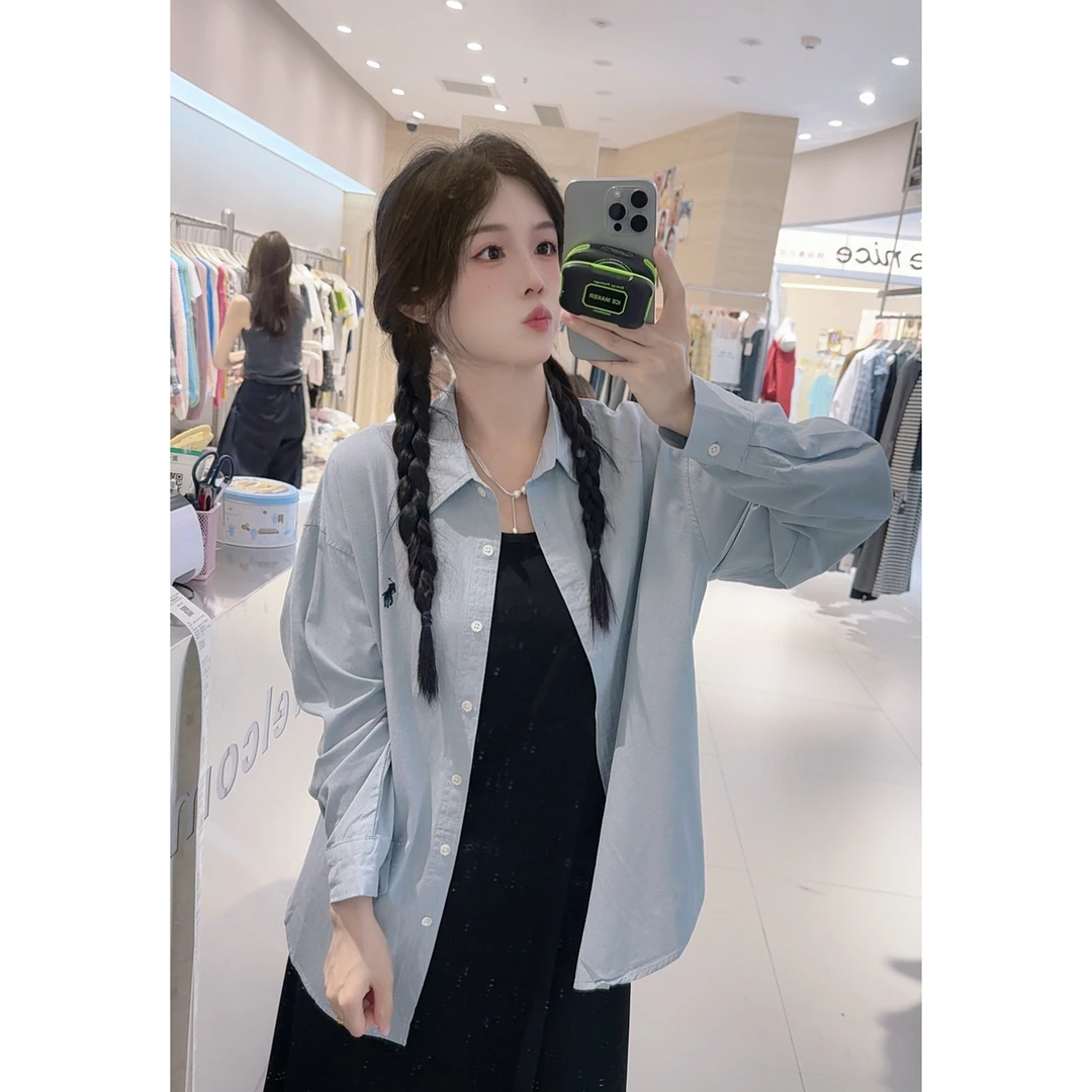 11010刺绣麻料衬衫