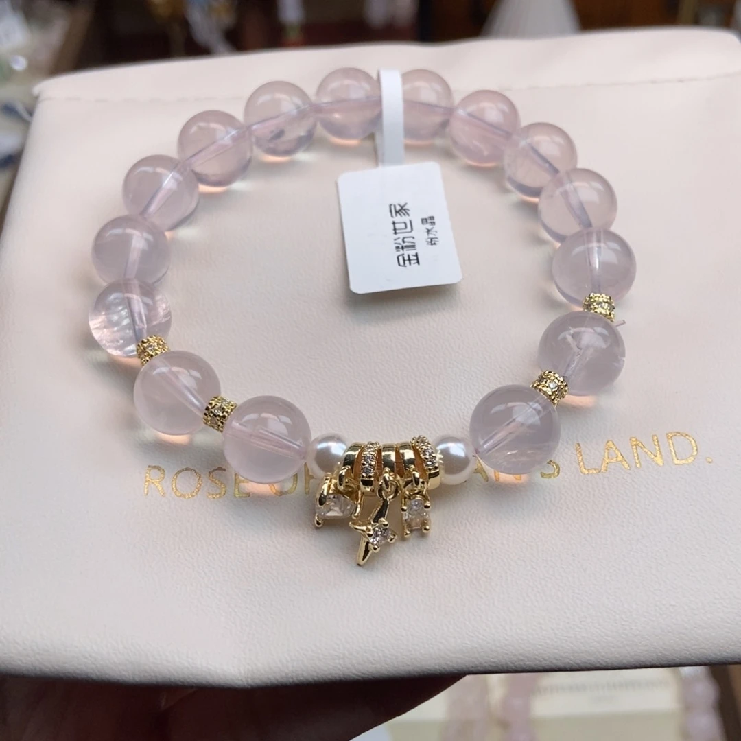 水晶手链未镶嵌我***气水晶手链