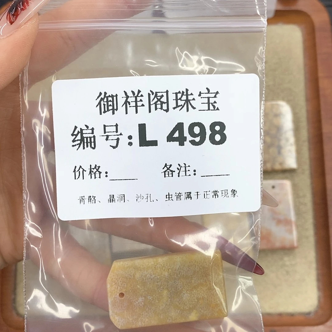 硅化珊瑚（珊瑚玉）颈饰未镶嵌冬*