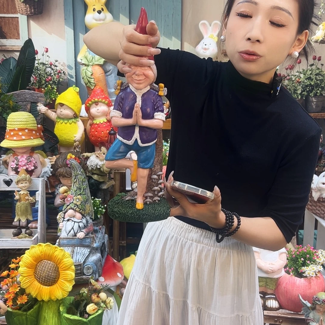 花园摆件红红火火