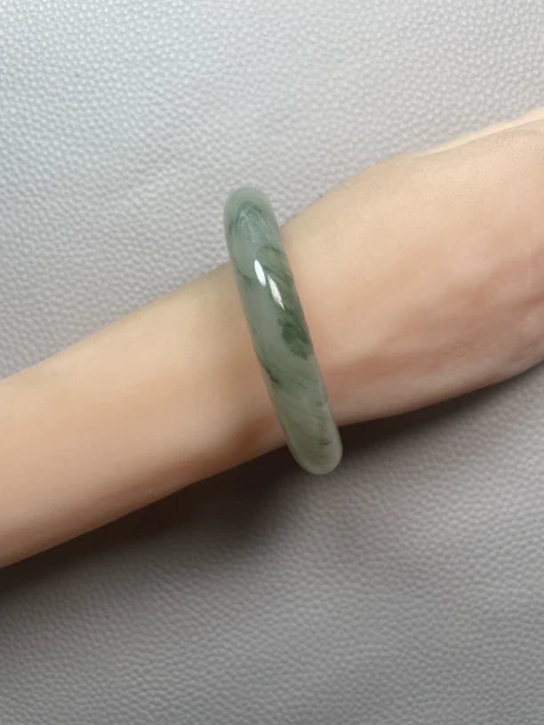 96号C-圈口58-59-天然玉石-正品保障，天山翠，冰翠，雪翠