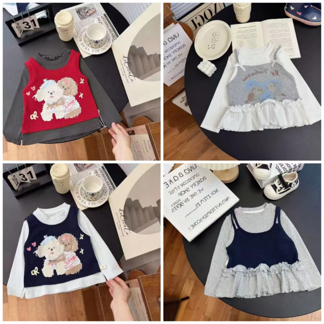 【2001-2200】实体品质女童T恤上衣  裤子 外套