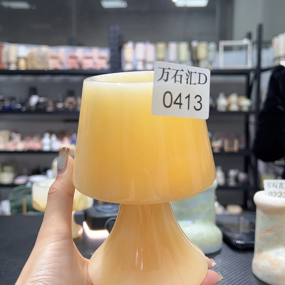 石材0413橘子玉烛台