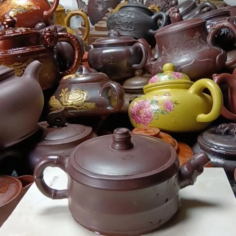 茶壶紫砂宜兴原矿石红柴烧手工220cc紫砂壶