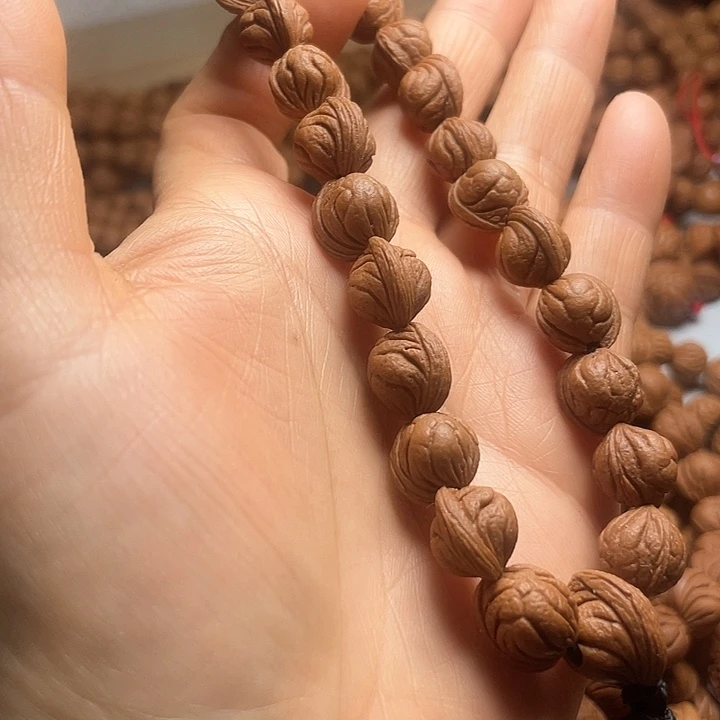 吊坠桃核钟****凡秦岭龙纹小龙纹11尺寸手串原核