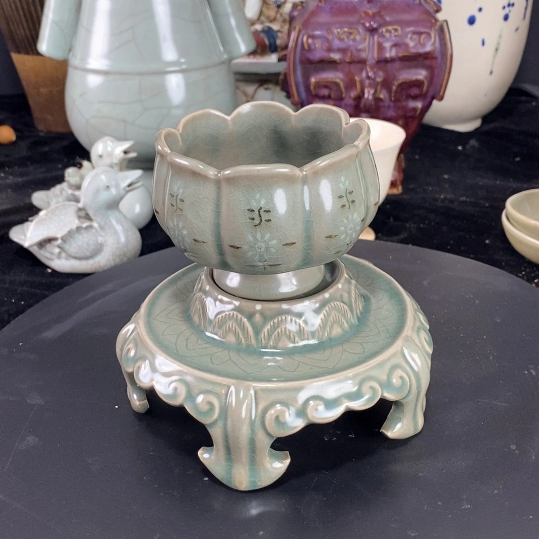 摆件高丽瓷器瓷器托盏