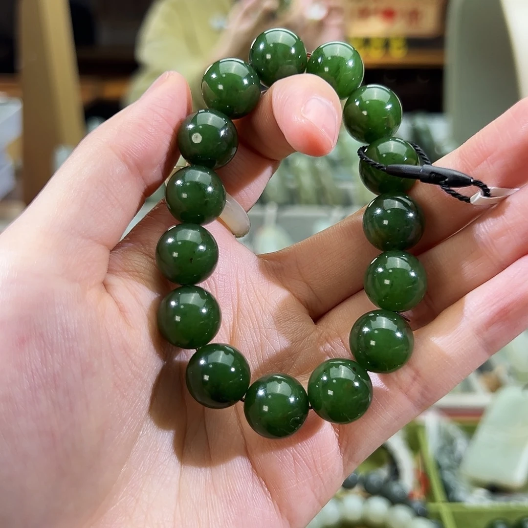 和田玉未镶嵌手串木孜塔格13