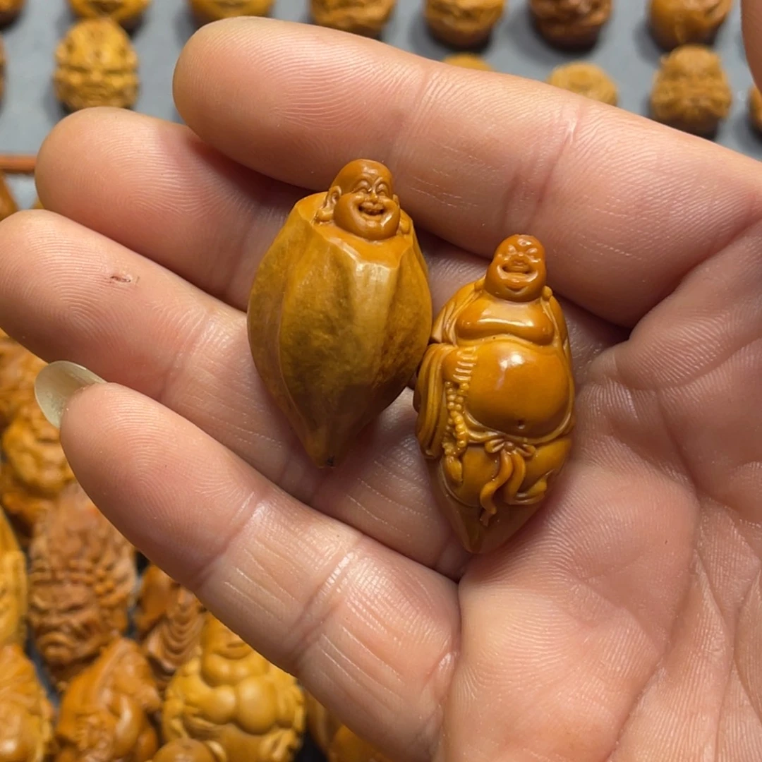 橄榄核吊坠特价弥勒2颗