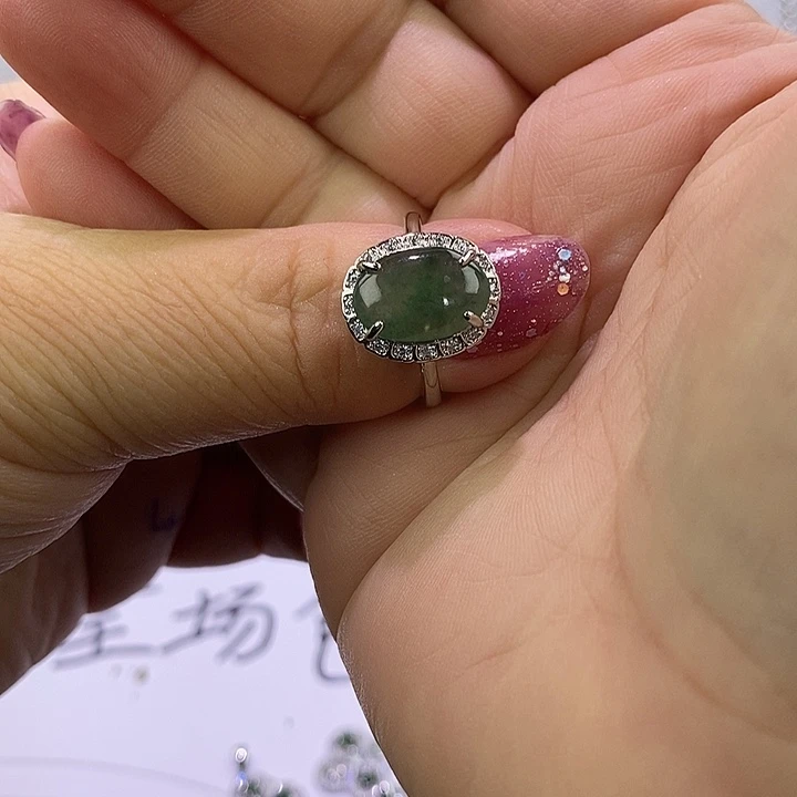 未镶嵌戒指翡翠老*缅甸