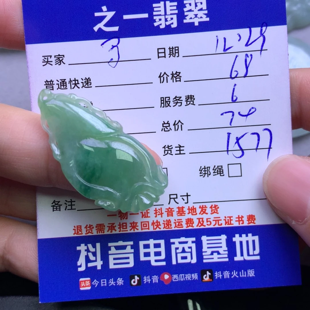 颈饰未镶嵌翡翠鮑****饰