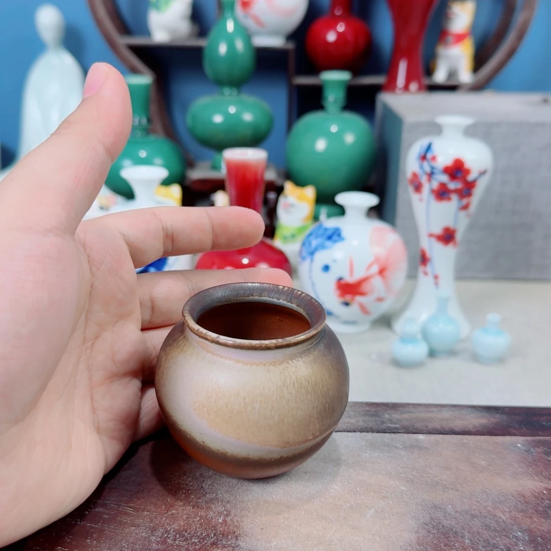 陶瓷手工小花器摆件