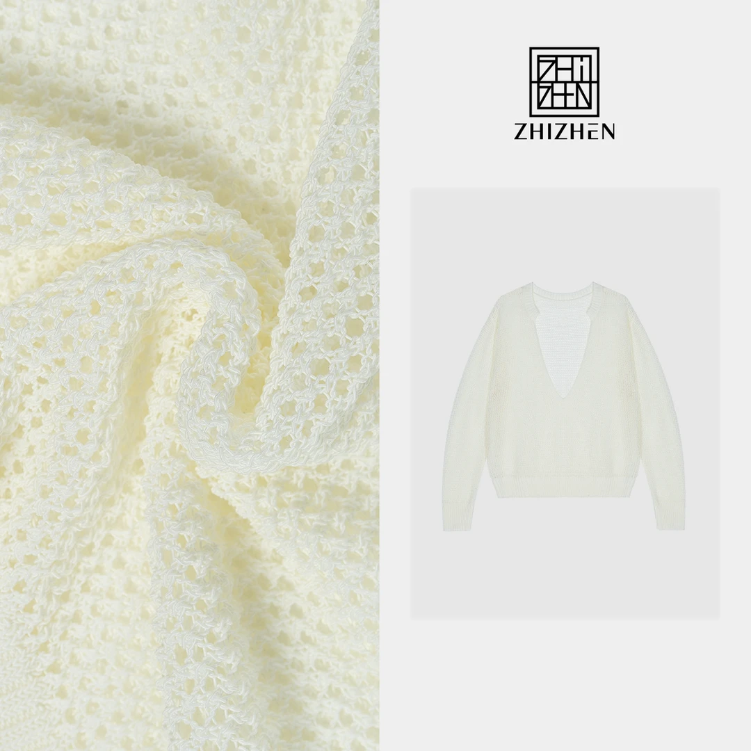 极简深V罩衫镂空外套【格调】