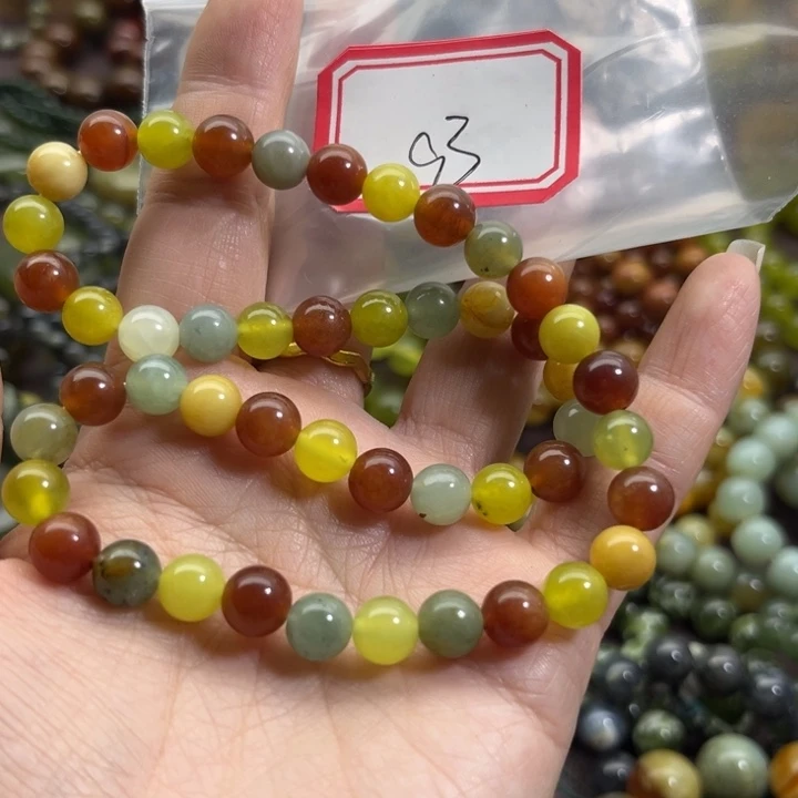 蛇纹石玉未镶嵌手链