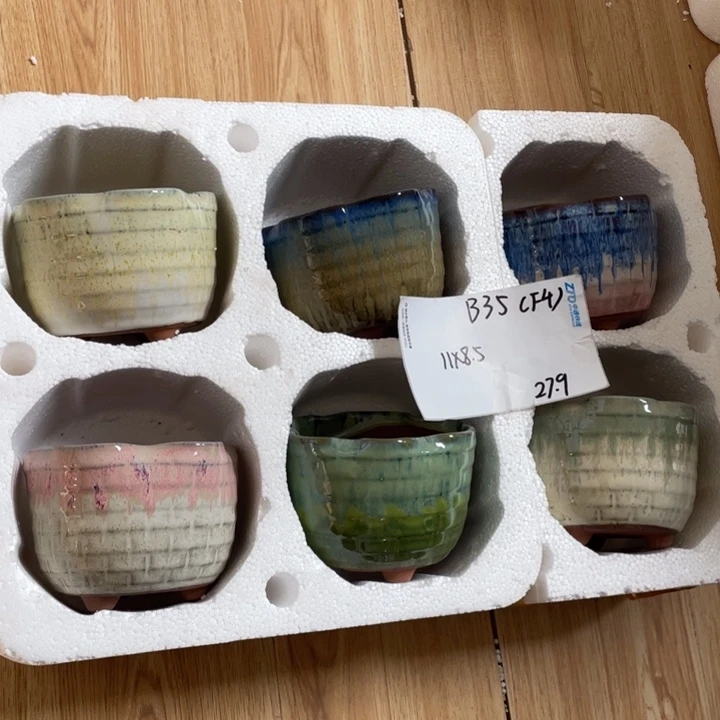 粗陶多肉花盆微瑕35