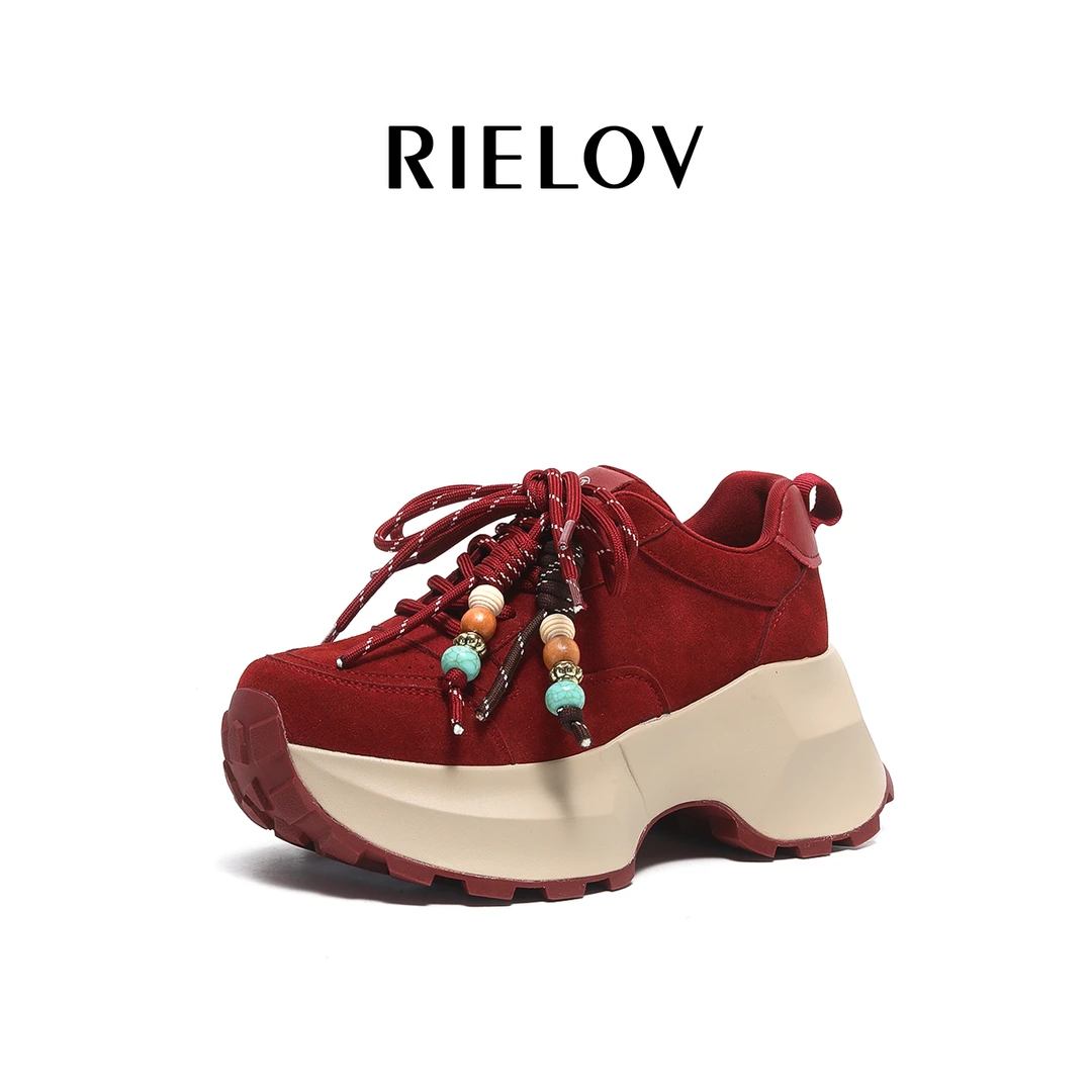 RIELOV●媛媛●增高8cm时尚潮流百搭女士休闲鞋780-1