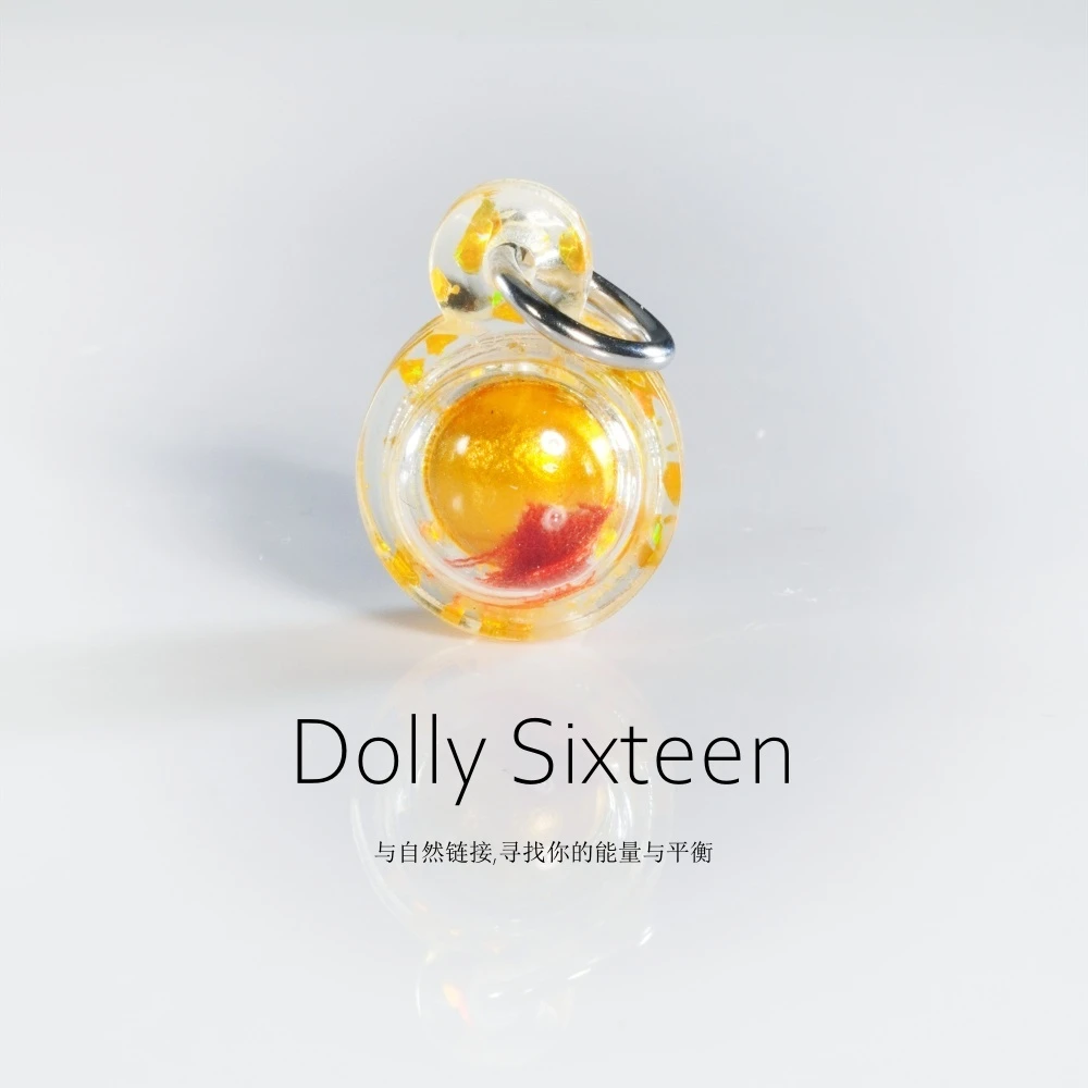 合金亚克力吊坠 【T0457】 五四富富珠型项坠（发一）